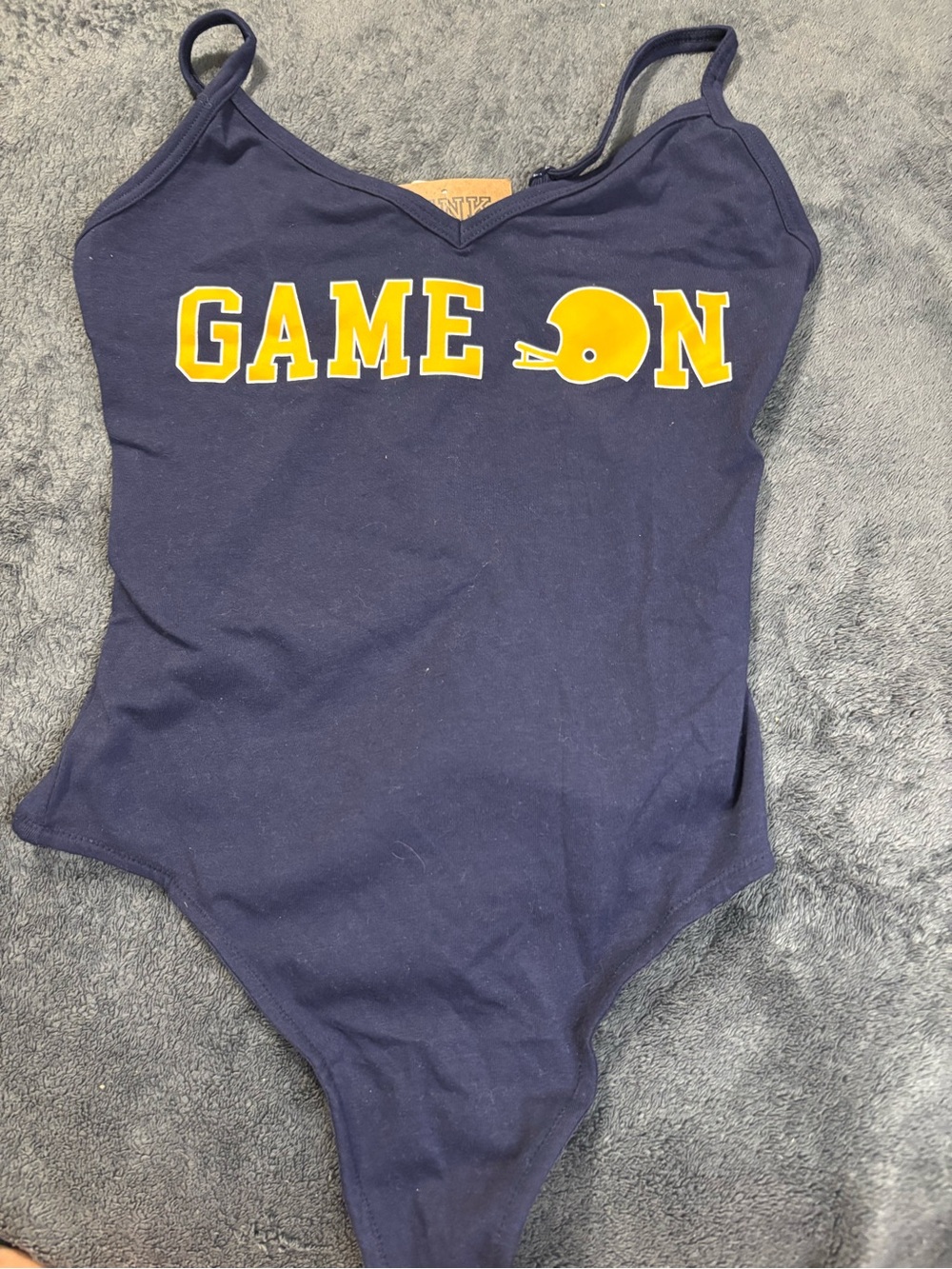 PINK Victoria's Secret Navy Collegiate Graphic Tee